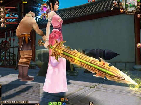 天龙八部天龙拿什么武器